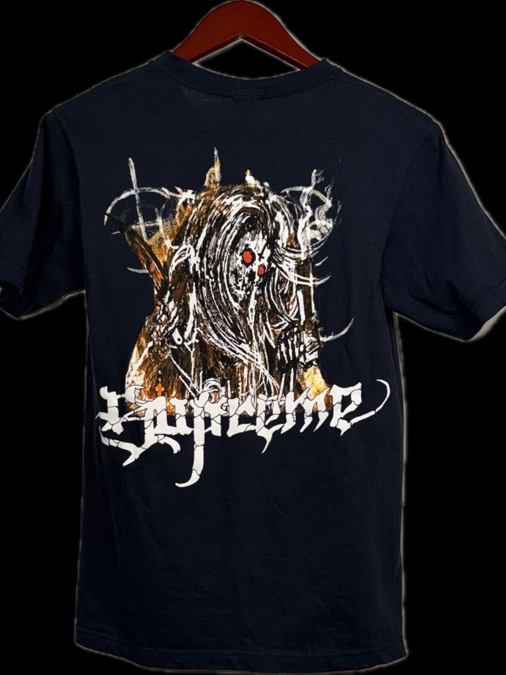 Supreme Satan Tee Fall/Winter 24 Excellent Condition Size Small Navy Color-Way